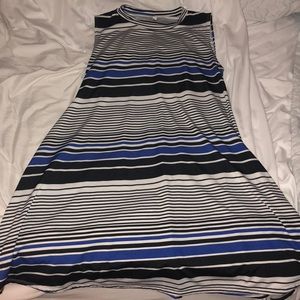 Striped sleeveless dress